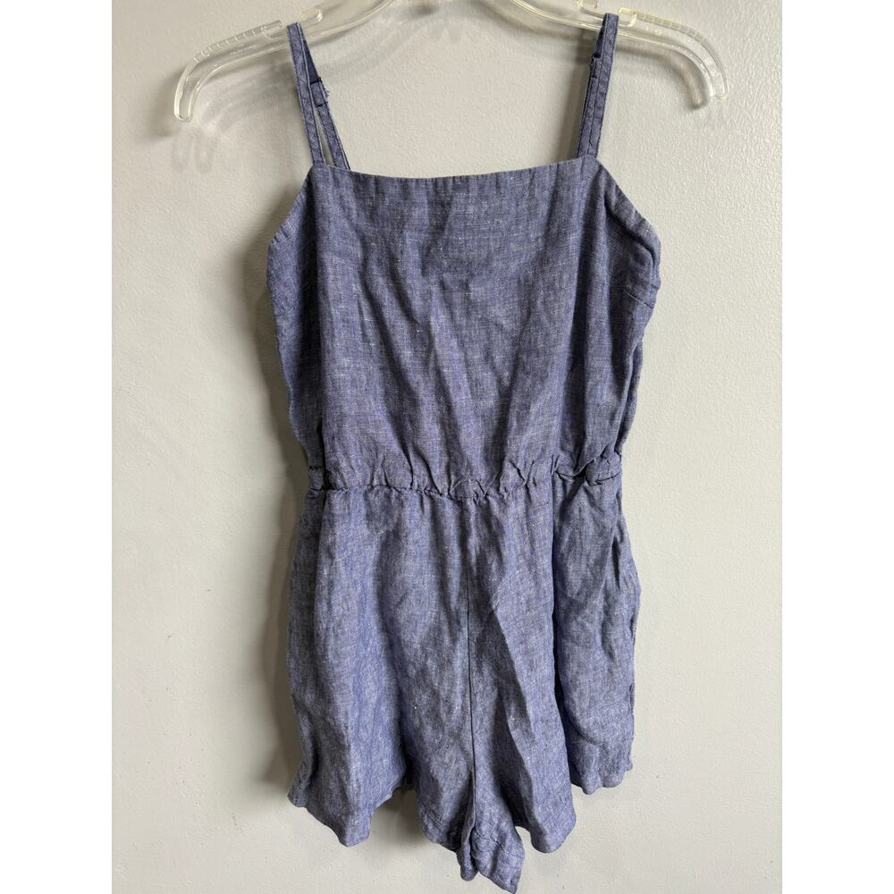 Cynthia Rowley Linen Romper Jumpsuite Womens size 2 Coastal Boho